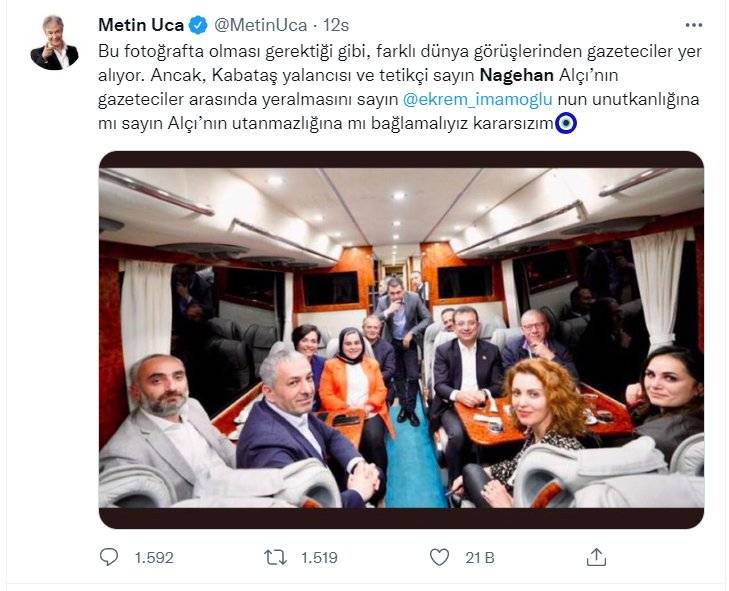 İmamoğlu'nun otobüsündeki gazeteciler tartışılıyor: Kadro eksik kalmış, kankalarını da alın 8
